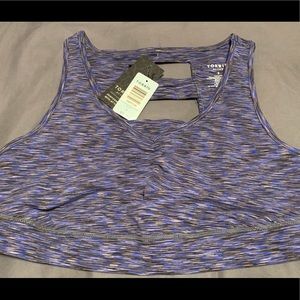 Torrid Active Blue, Gray, and Black Sports Bra